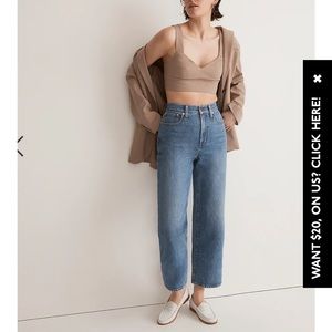 The Petite Perfect Vintage Wide-Leg Crop Jean madewell 26p